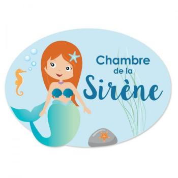 Plaque de porte Sirène Plaque de porte Sirène