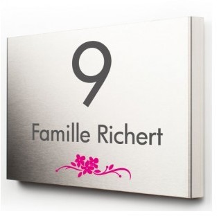 Plaques de maison INOX BROSSE