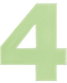 Numéro de maison phosphorescent - 4