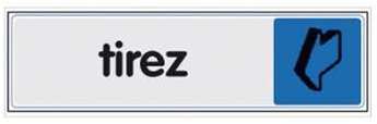 PLAQUE 170X45 TIREZ HORIZONTAL SC (Vendu par 1) -