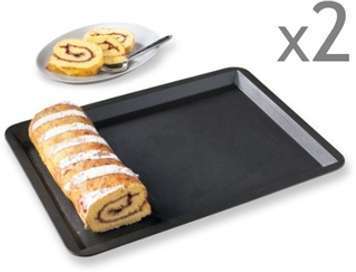 Lot 2 plaques à pâtisserie anti-adhérentes 40 cm M