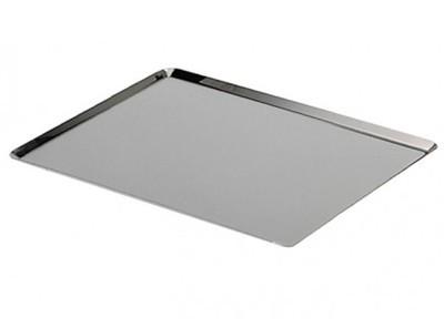 Grande plaque à pâtisserie inox 60x40 cm bords pincés Grande plaque à pâtisserie