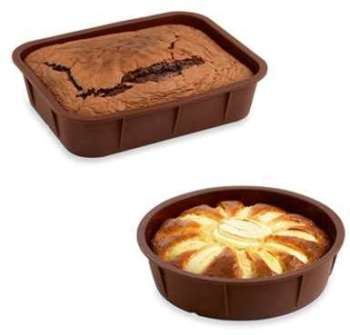 Lot de 2 Flexi Moules en silicone - 1 rectangle 2