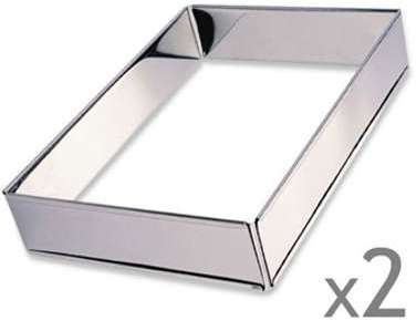 Lot 2 rectangles à gâteaux extensibles Mathon