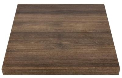 Plateau de table carré Bolero 700mm effet bois chê