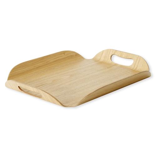 Plateau rectangulaire en bois naturel 44x33cm