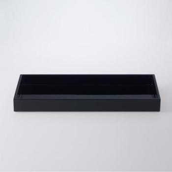 Tray medium - Plateau - noir/brillant
