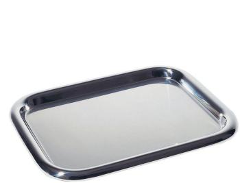 Plateau rectangulaire 5006/45 - inox/mat/bords fin