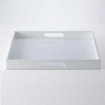 Tray large - Plateau - blanc/brillant