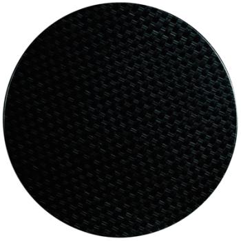 Plateau de table rond Werzalit rotin anthracite 80
