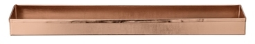 Plateau rectangulaire en métal cuivré Bloomingvill