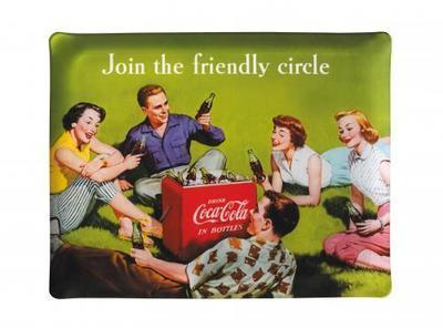 Plateau Coca Cola Garden 46x36cm