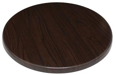 Plateau de table rond Bolero marron foncé 800mm