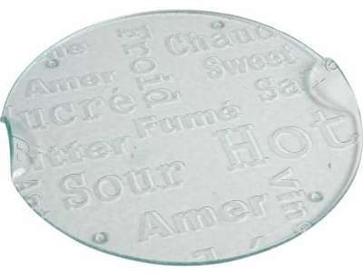 Plateau rond en verre