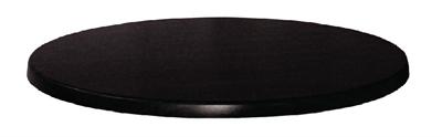 Plateau de table rond Werzalit noir 700mm Plateau de table rond Werzalit