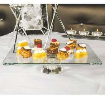 Plat à tarte sur pied glam diamant