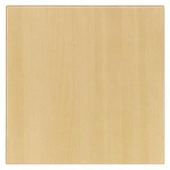 Plateau de table carré Werzalit hêtre 700mm