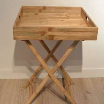 Plateau en Bambou avec trepied