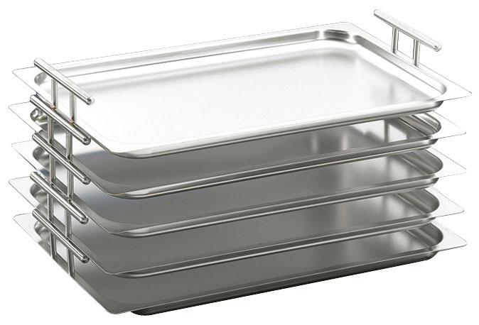 Plateau inox avec poignée
