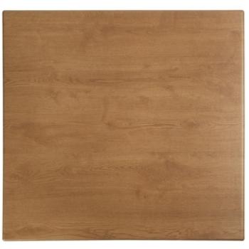 Plateau de table carré Werzalit imitation chêne 70