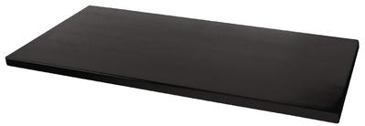 Plateau de table rectangulaire Werzalit noir 1100mm Plateau de table rectangulaire