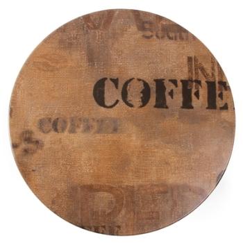 Plateau de table rond Werzalit coffee 800mm