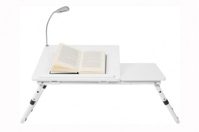 Plateau de Lit Blanc Laqué Slide Declikdeco