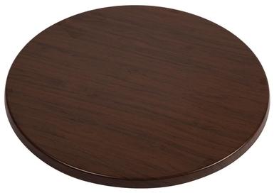 Plateau de table rond Werzalit noyer italien 600mm