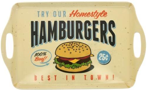 Plateau En Mélamine Pub Vintage Usa Fast Food Hamb