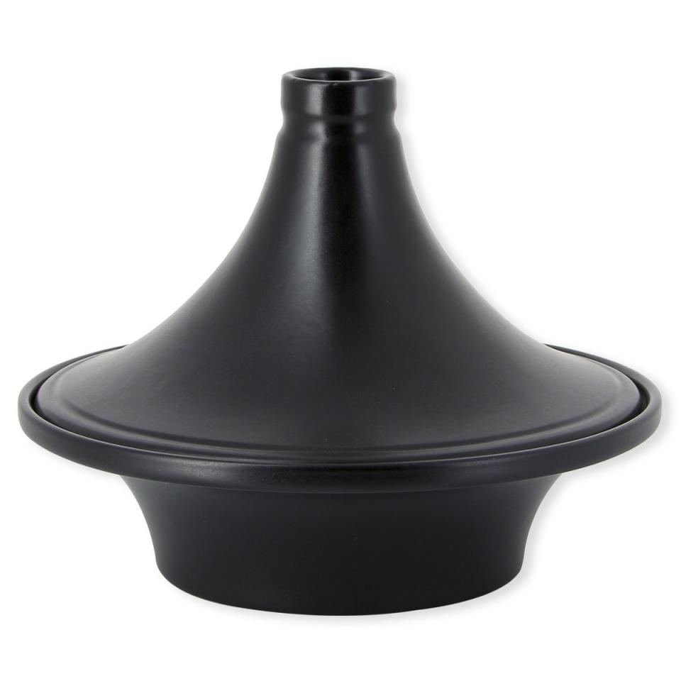 Plat à tajine noir en grès 26cm