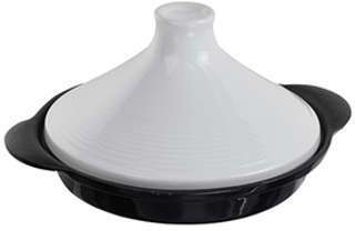 Tajine en fonte 27 cm blanc et noir