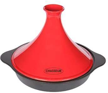 Tajine en fonte 24 cm rouge chasseur