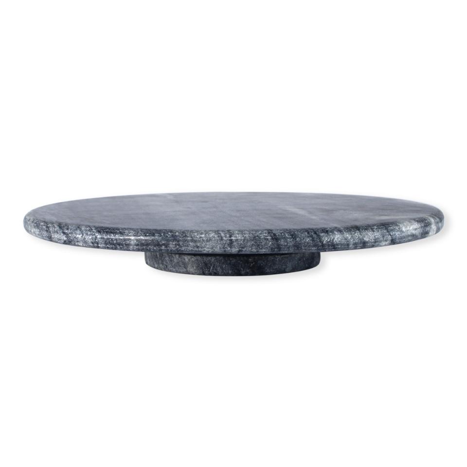 Plateau tournant en marbre gris 31cm