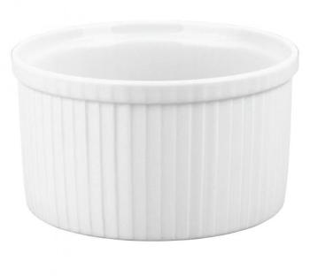 Moule à soufflé haut blanc 100cl en porcelaine 14,