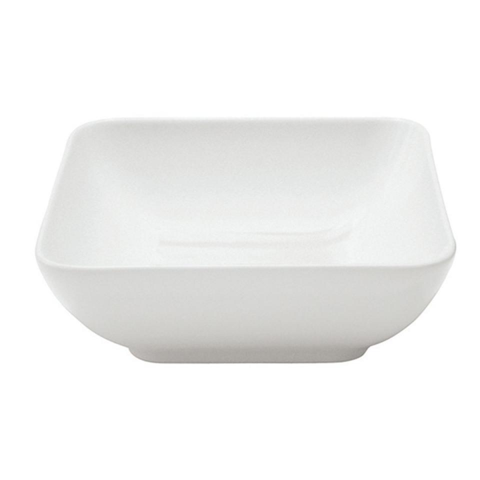 Plat creux carré 16cm blanc - A lunité - Modulo -