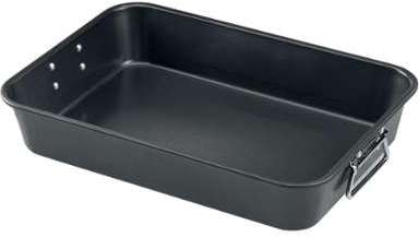 Plat à four en fonte daluminium 40x28.5cm - Noir