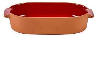 Plat à Four Terre Cuite Terra Small Oval Rouge L 2