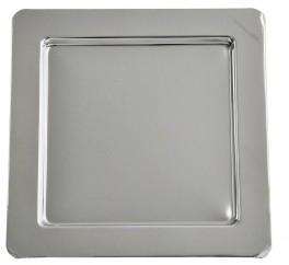Plat de service résine argent