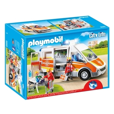Ambulance avec gyrophare et sirène PLAYMOBIL® 6685