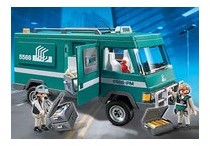 PLAYMOBIL - 5566 Convoyeurs de fonds avec véhicule