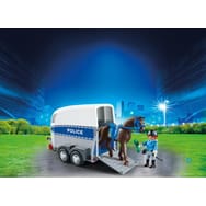 PLAYMOBIL - 6922 Policière avec cheval et remorque