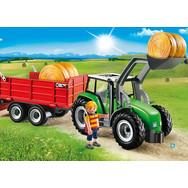 PLAYMOBIL - 6130 - Tracteur avec pelle et remorque