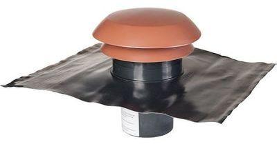 Chapeau de toiture plastique finition tuile - Ø 12