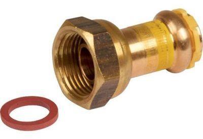 Raccord 2 pièces à écrou tournant gaz - Ø 14 mm -