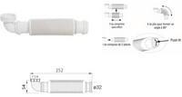 Siphon lavabo sans garde d eau Senzo 32 Siphon lavabo sans garde d