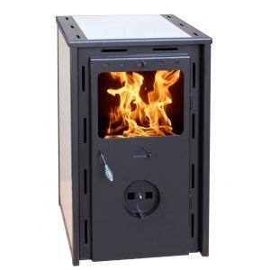 Poêle polycombustible (bois et granulés) 10,5 kW P