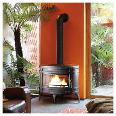 Poele a bois en fonte Mandor anthracite - INVICTA