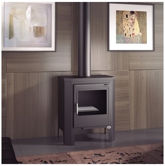 Poêle à bois en acier à double combustion 10 Kw