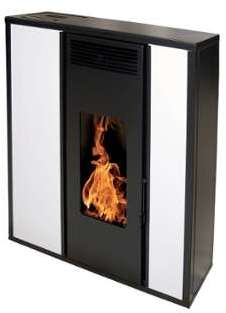 Poêle à granulés SANSA 10 Kw - Blanc - INTERSTOVES Poêle à granulés SANSA 10