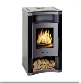 EOS VERRE FUME NOIR 7kw Poêle à bois EOS VERRE FUME NOIR 7kw Poêle